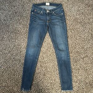Hudson low rise skinny jeans